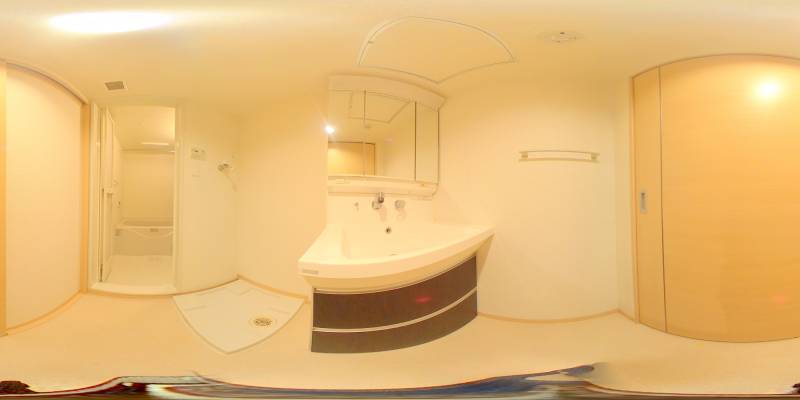 パノラマ画像洗面所