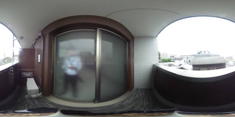 パノラマ画像バルコニー