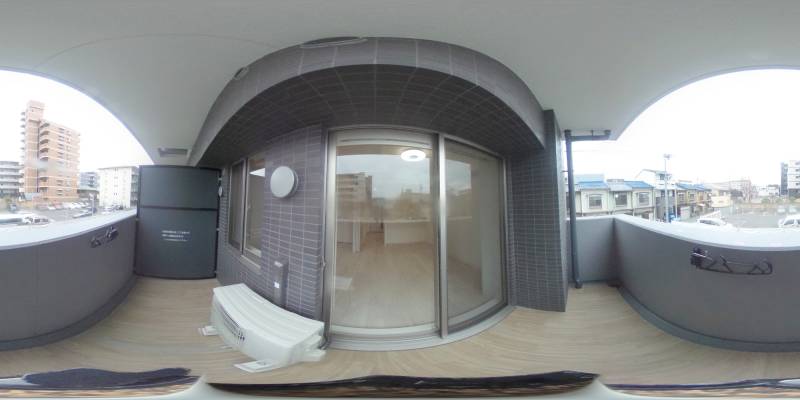 パノラマ画像バルコニー