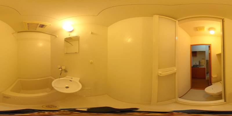 パノラマ画像バスルーム