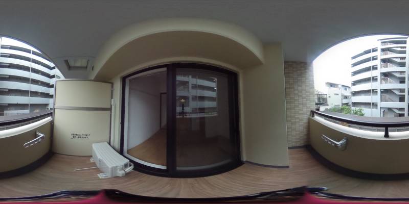 パノラマ画像バルコニー