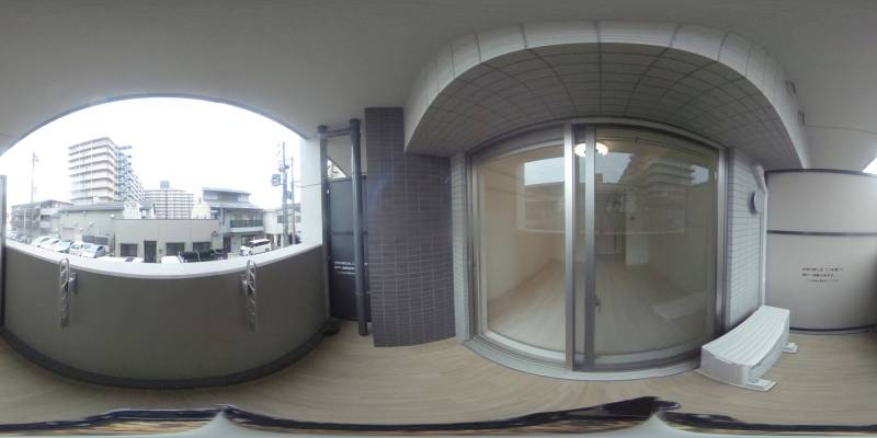 パノラマ画像バルコニー