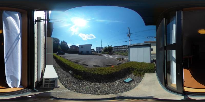 パノラマ画像バルコニー