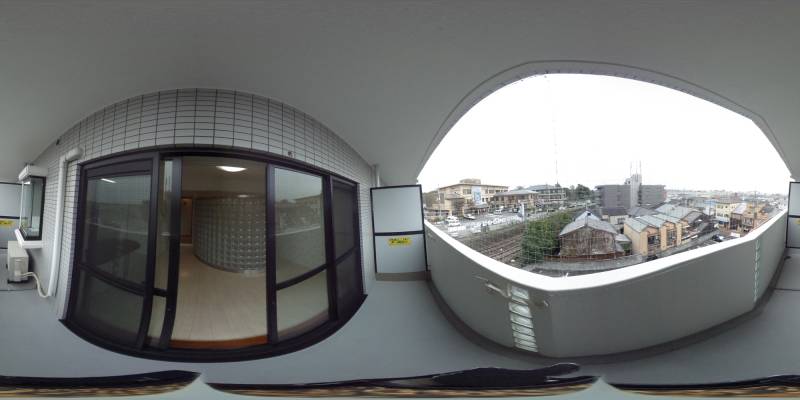 パノラマ画像バルコニー