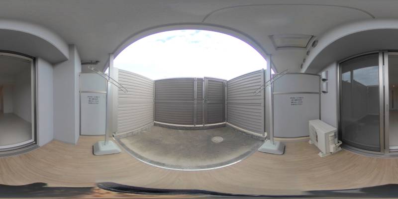 パノラマ画像バルコニー