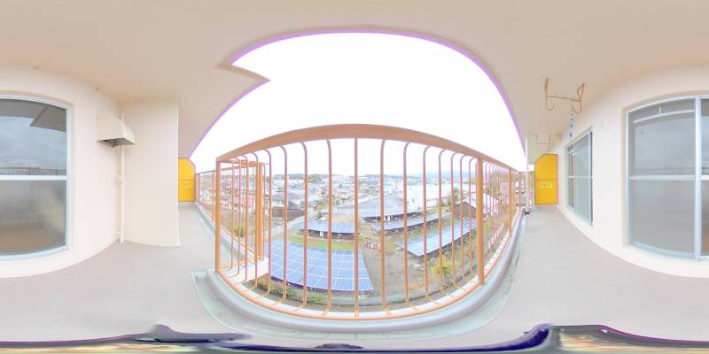 パノラマ画像バルコニー