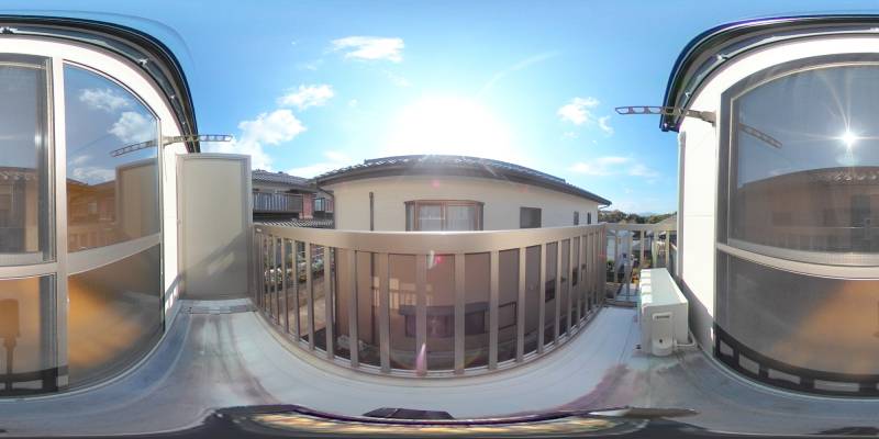 パノラマ画像バルコニー