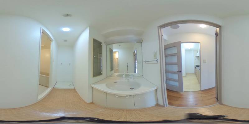 パノラマ画像洗面所