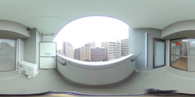 パノラマ画像バルコニー