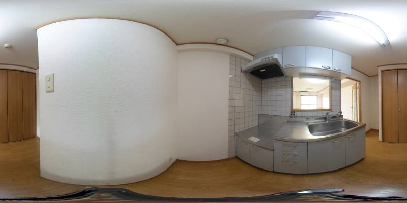 パノラマ画像キッチン