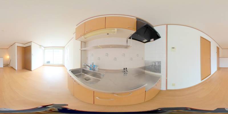 パノラマ画像キッチン