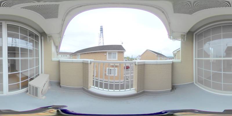 パノラマ画像バルコニー