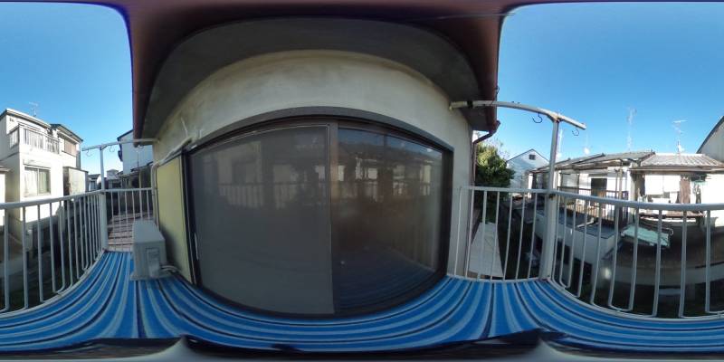 パノラマ画像バルコニー