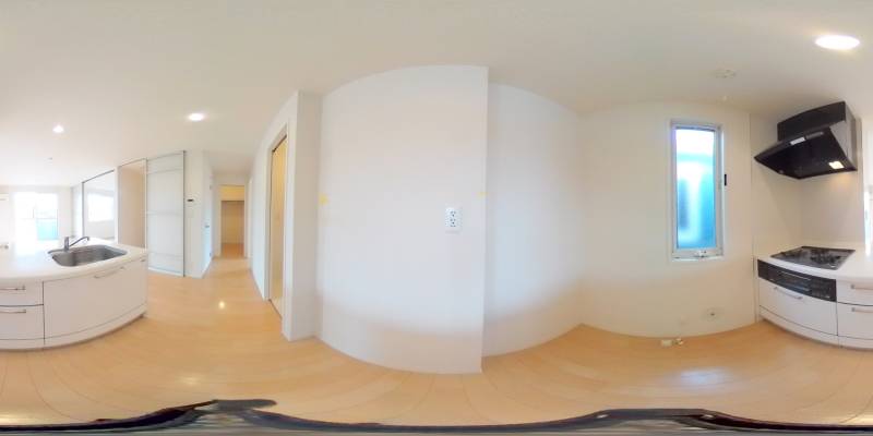 パノラマ画像キッチン