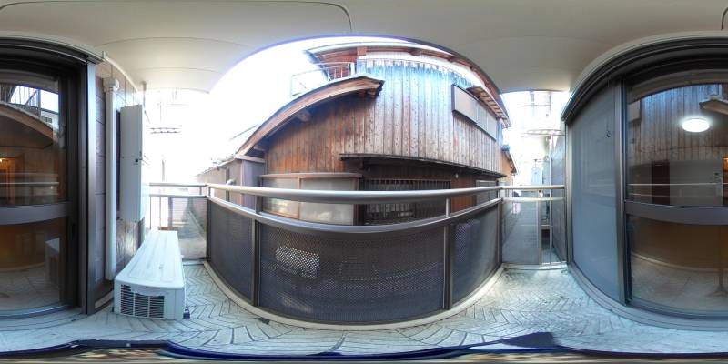 パノラマ画像バルコニー