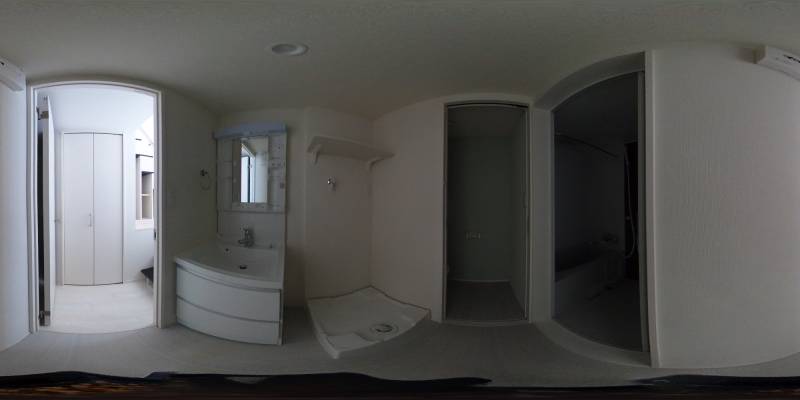 パノラマ画像洗面所