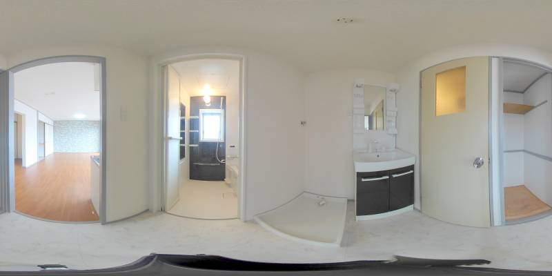 パノラマ画像洗面所