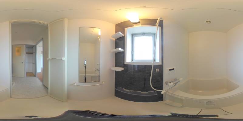 パノラマ画像バスルーム