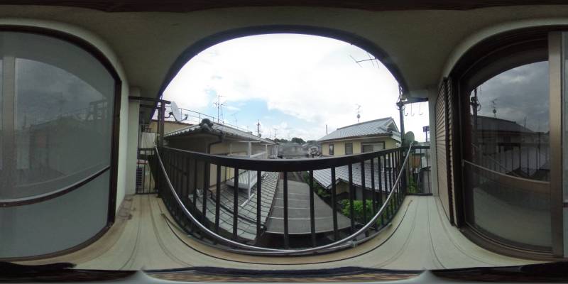 パノラマ画像バルコニー