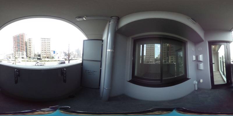 パノラマ画像バルコニー