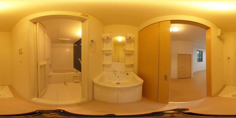 パノラマ画像洗面所