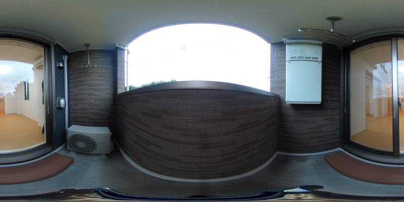 パノラマ画像バルコニー