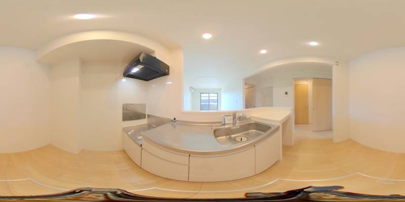 パノラマ画像キッチン