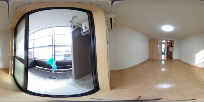 パノラマ画像バルコニー