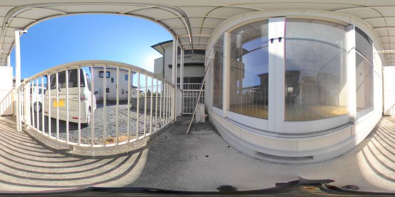 パノラマ画像バルコニー