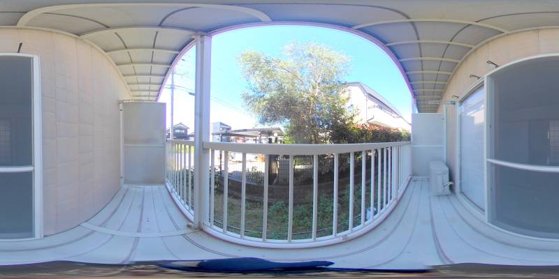 パノラマ画像バルコニー