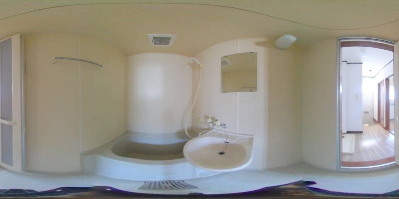 パノラマ画像バスルーム