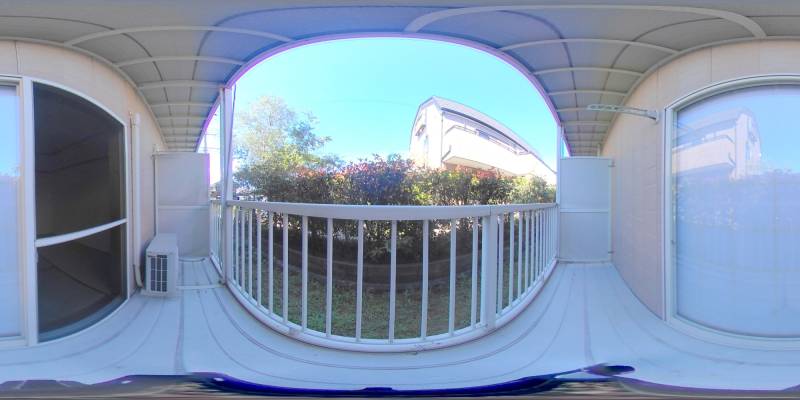 パノラマ画像バルコニー