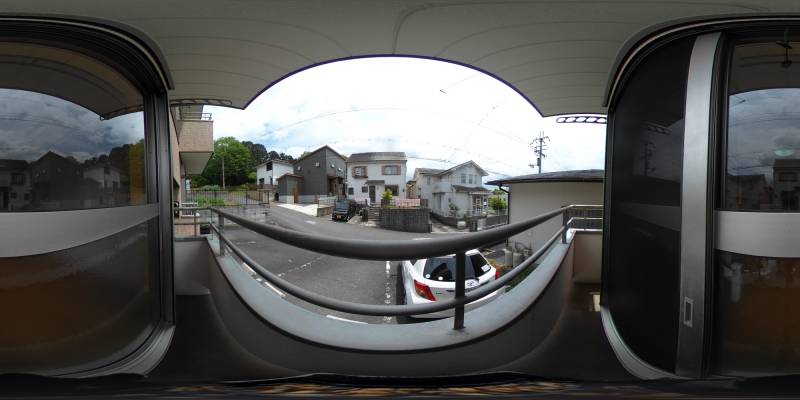 パノラマ画像バルコニー