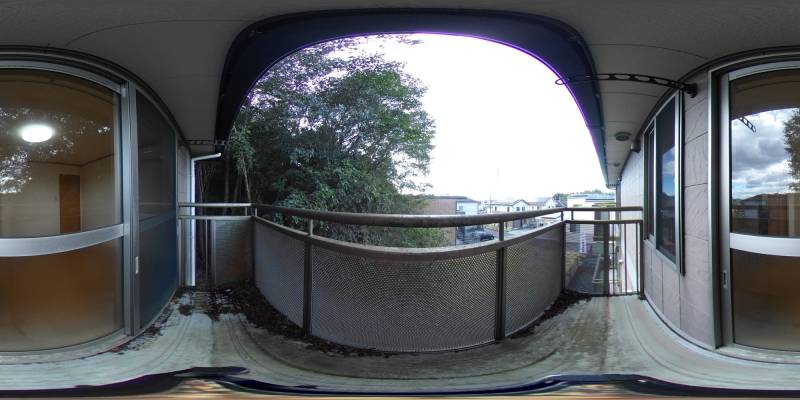 パノラマ画像バルコニー