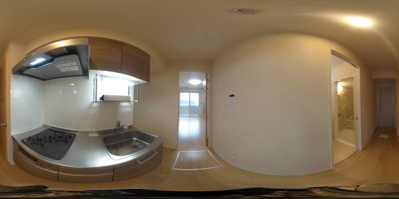 パノラマ画像キッチン