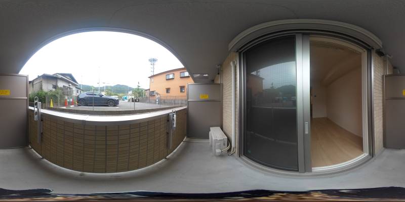 パノラマ画像バルコニー