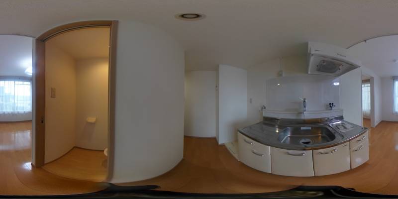 パノラマ画像キッチン