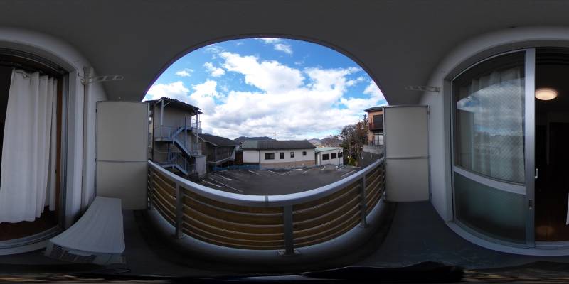 パノラマ画像バルコニー