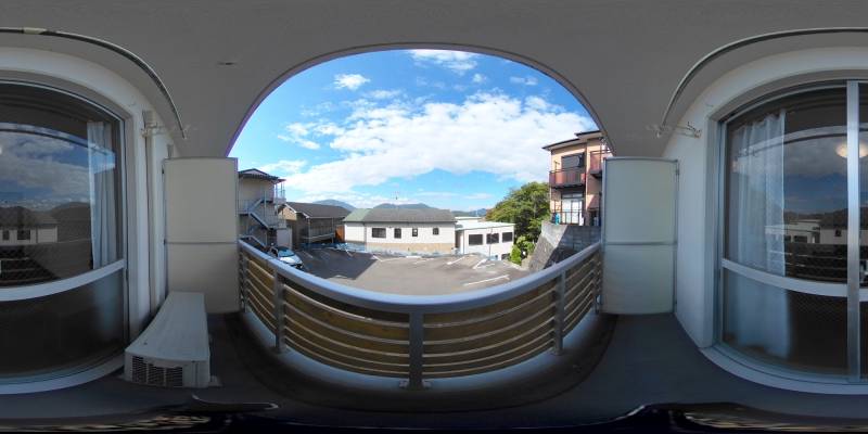 パノラマ画像バルコニー