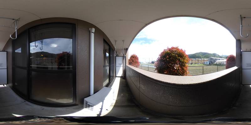 パノラマ画像バルコニー