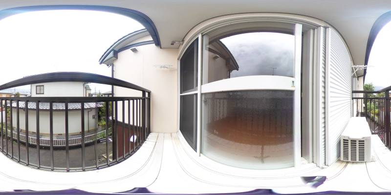 パノラマ画像バルコニー