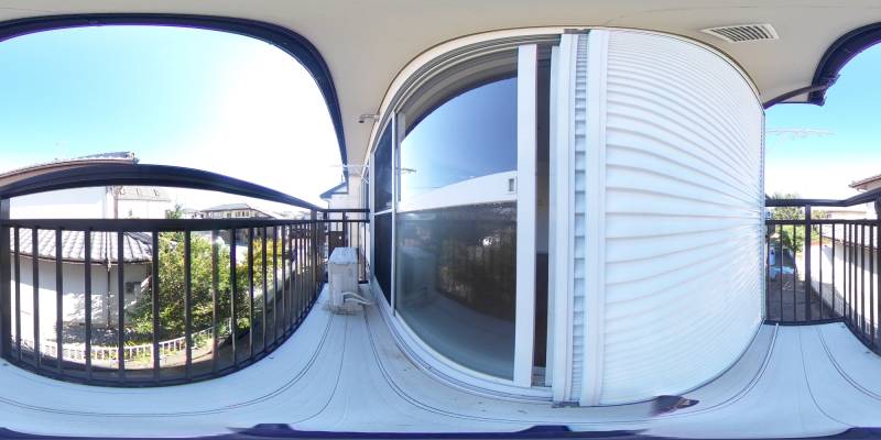 パノラマ画像バルコニー