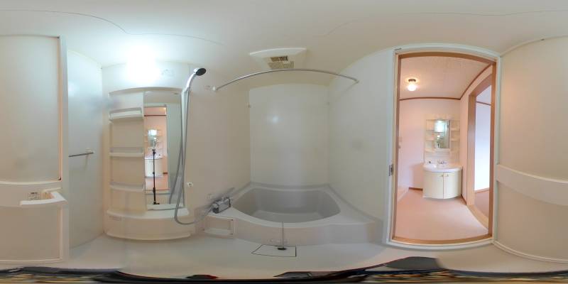 パノラマ画像バスルーム