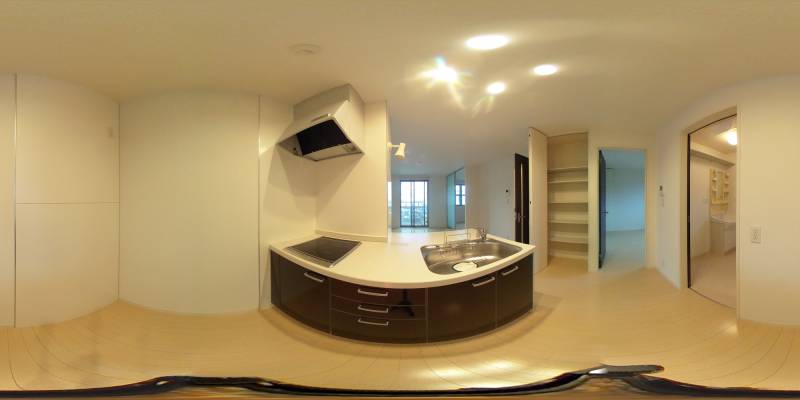 パノラマ画像キッチン