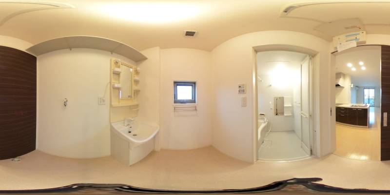 パノラマ画像洗面所