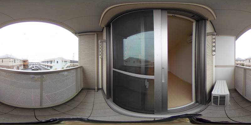 パノラマ画像バルコニー