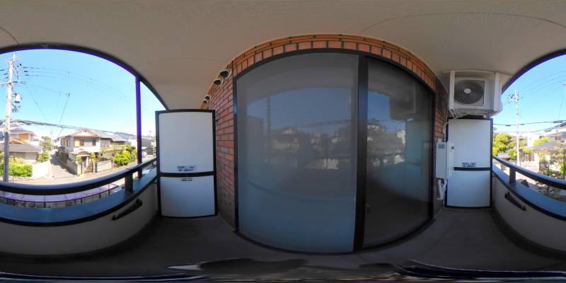 パノラマ画像バルコニー