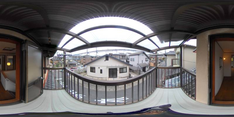 パノラマ画像バルコニー