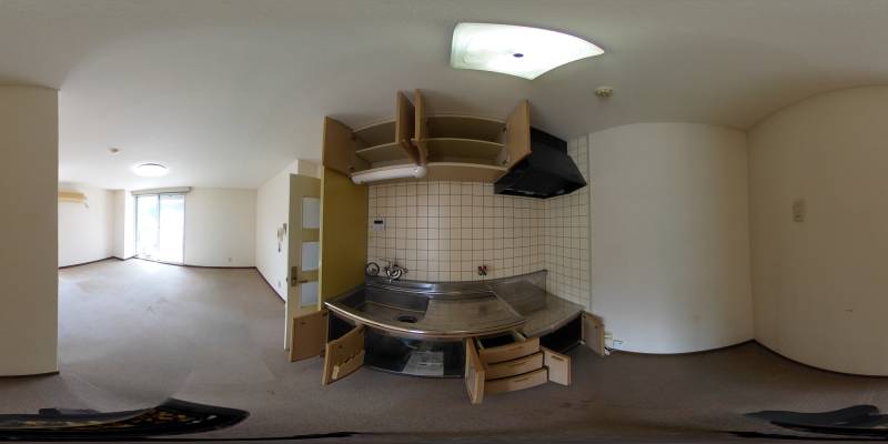 パノラマ画像キッチン