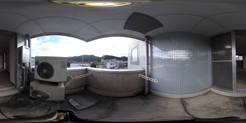 パノラマ画像バルコニー